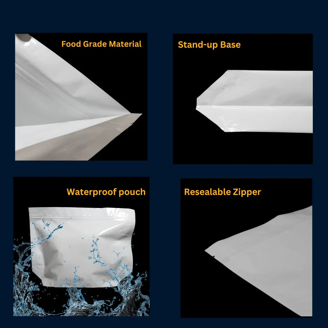 1kg | Idly & Dosa Batter Zip Lock Pouch|21x27cm|Pack of 50|Standing Pouch| Leakproof & Food-Grade Packaging - Bakeyy.com - India - 1kg | Idly & Dosa Batter Zip Lock Pouch|21x27cm|Pack of 50|Standing Pouch| Leakproof & Food-Grade Packaging - Default Title