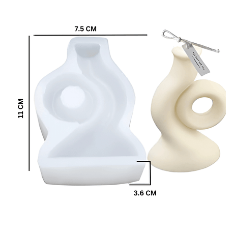 Vase Candle Silicone Mould | Cake Mould Fondant Decorating Cake - Bakeyy.com - India - Vase Candle Silicone Mould | Cake Mould Fondant Decorating Cake - Default Title