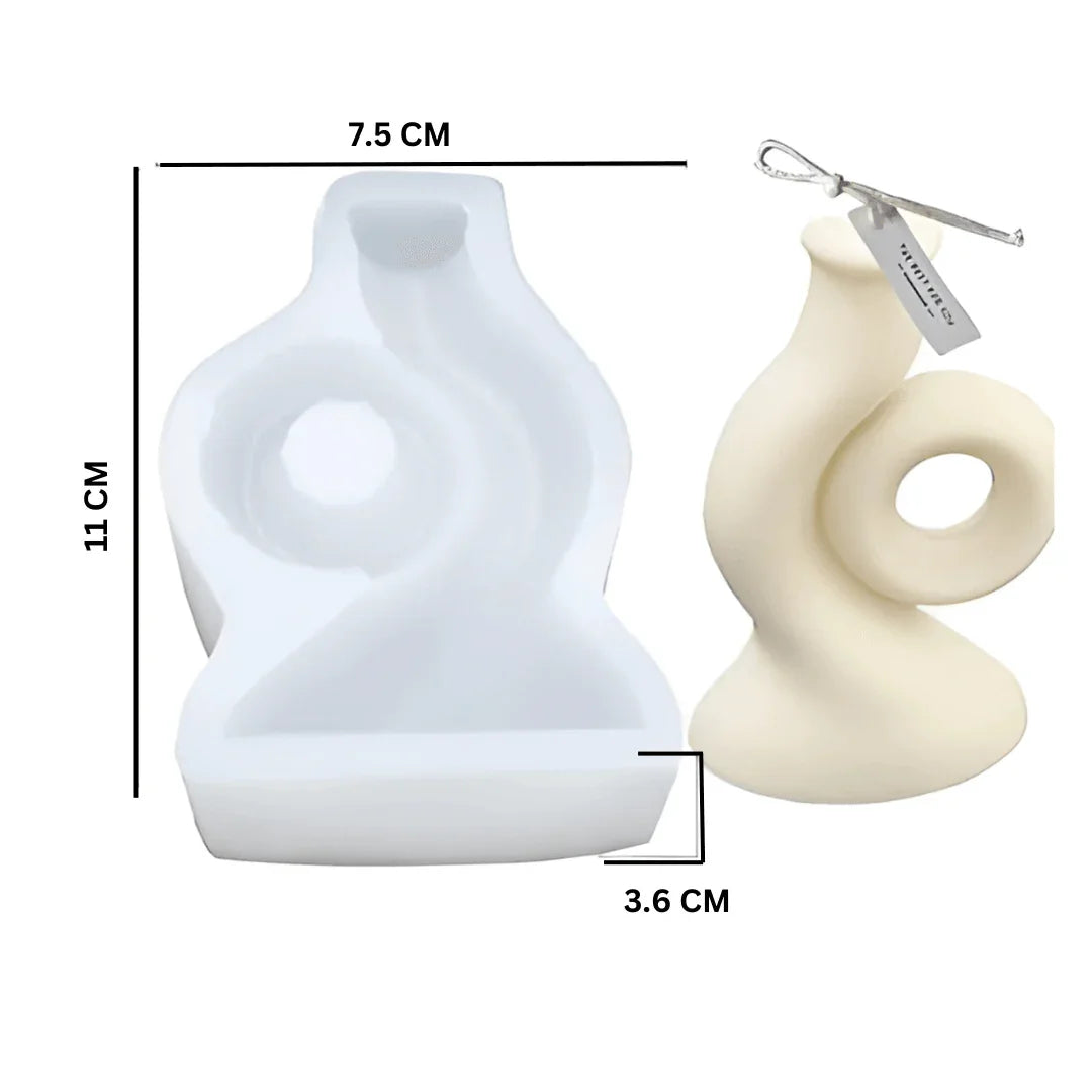 Vase Candle Silicone Mould | Cake Mould Fondant Decorating Cake - Bakeyy.com - India - Vase Candle Silicone Mould | Cake Mould Fondant Decorating Cake - Default Title