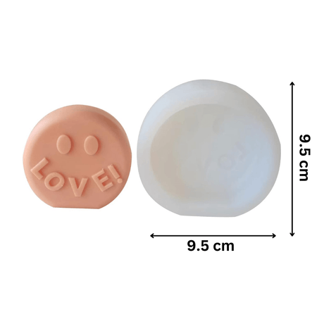 Love Round Shape Silicon Candle Moulds - Bakeyy.com - India - Love Round Shape Silicon Candle Moulds - Default Title
