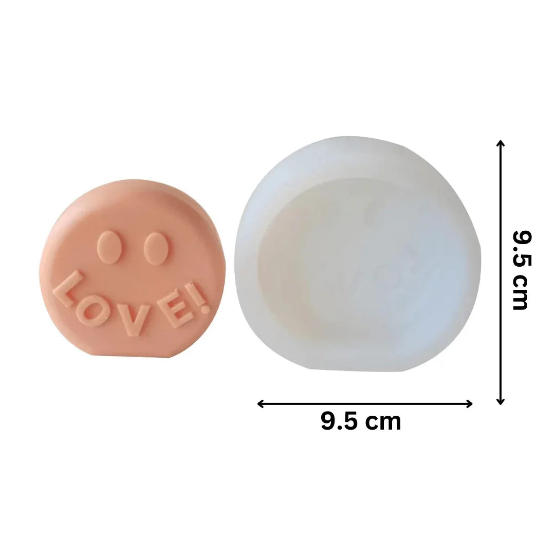 Love Round Shape Silicon Candle Moulds - Bakeyy.com - India - Love Round Shape Silicon Candle Moulds - Default Title