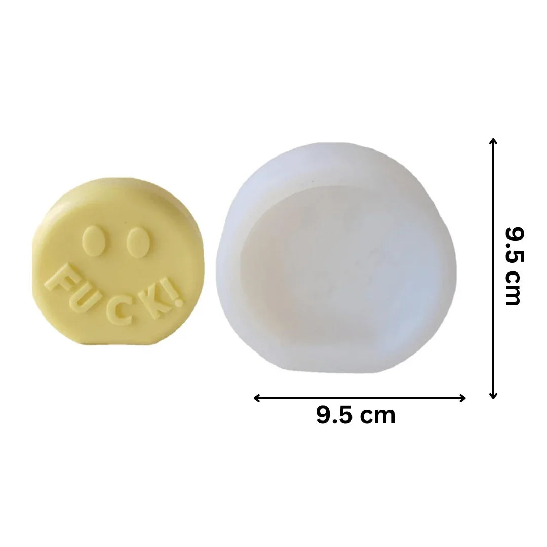 Fuck! Round Shape Silicon Candle Moulds - Bakeyy.com - India - Fuck! Round Shape Silicon Candle Moulds - Default Title