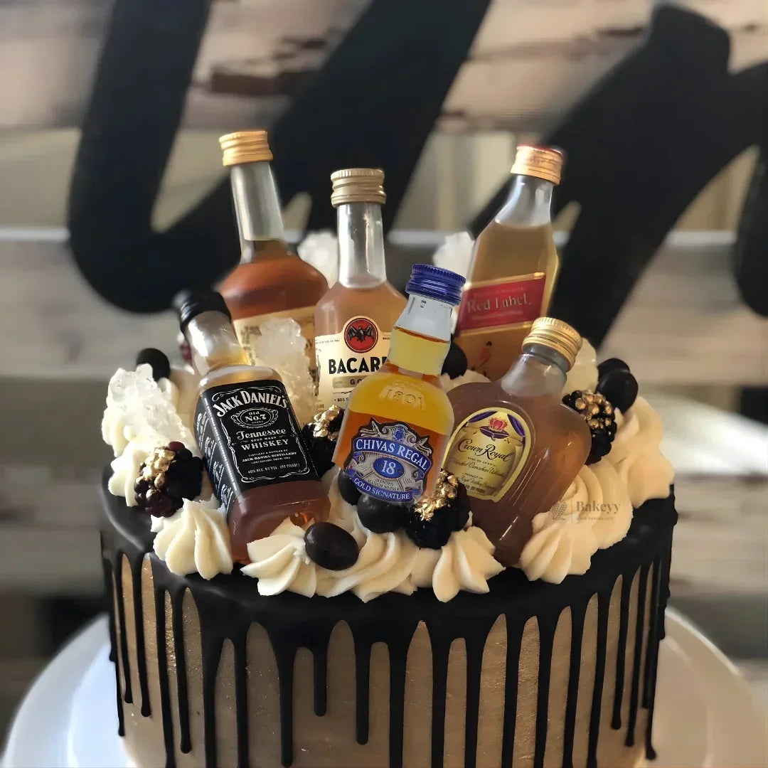 Alcohol_bottle_cake_topper - Bakeyy.com