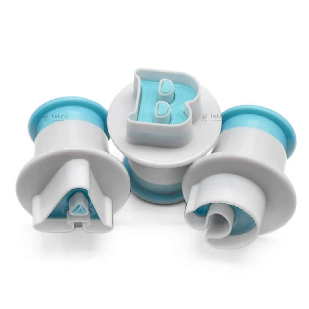 Alphabet & Number Fondant Cutter Set | Plunger Style Cutter | Pack of 1