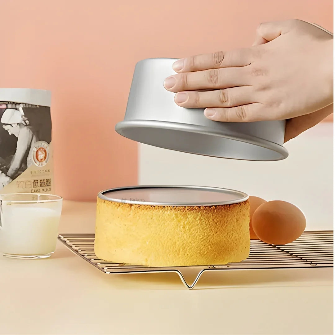 Aluminium Detachable Bottom Cake Mould | Round Baking Pan | Multiple Sizes Available | Pack of 1