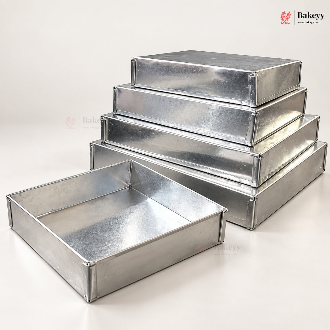 Aluminium Square Brownie Tray | Multiple Sizes | Pack of 1
