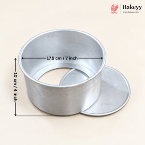 Aluminium Detachable Bottom Cake Mould | Round Baking Pan | Multiple Sizes Available | Pack of 1