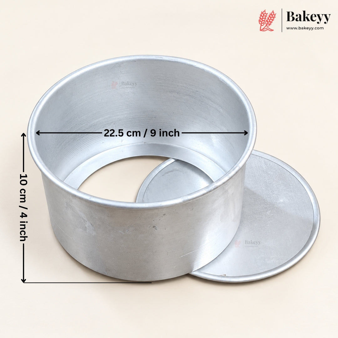 Aluminium Detachable Bottom Cake Mould | Round Baking Pan | Multiple Sizes Available | Pack of 1