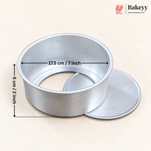 Aluminium Detachable Bottom Cake Mould | Round Baking Pan | Multiple Sizes Available | Pack of 1