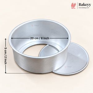 Aluminium Detachable Bottom Cake Mould | Round Baking Pan | Multiple Sizes Available | Pack of 1