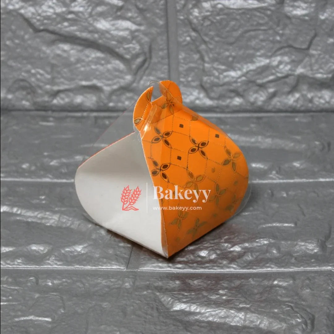 8x8x11 cm | PVC Goodie Box | Elegant Design for Gifting and Packaging | Pack of 10 | - Bakeyy.com - India - 8x8x11 cm | PVC Goodie Box | Elegant Design for Gifting and Packaging | Pack of 10 | - Red