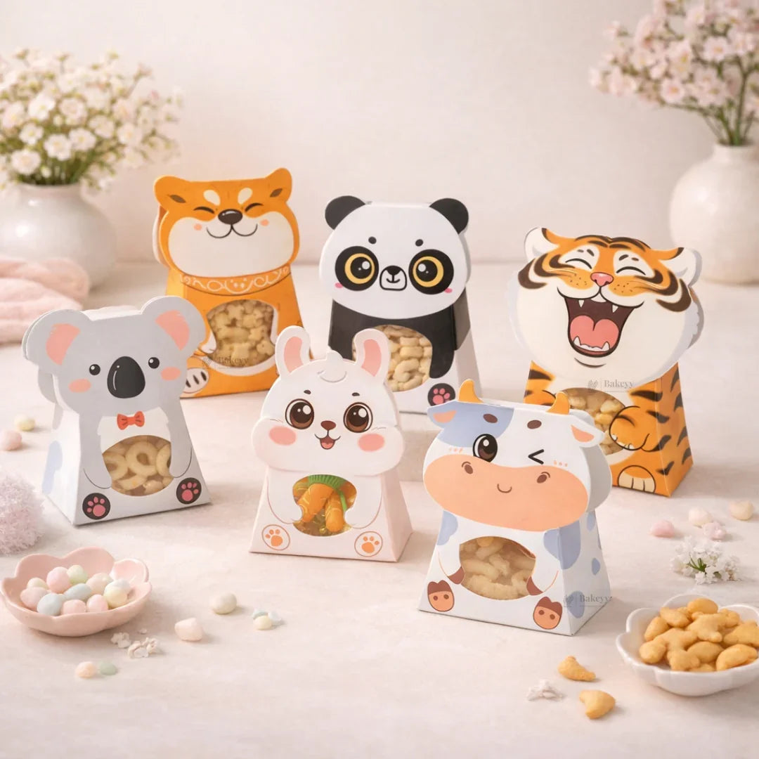 AnimalThemeGoodieBoxeswithWindow - Bakeyy.com