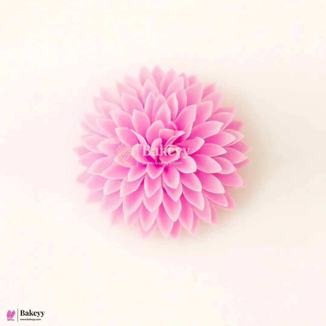 8cm - Artificial Dahlia Flower Without Stem | Pack of 10 - Bakeyy.com - India - 8cm - Artificial Dahlia Flower Without Stem | Pack of 10 - Light Pink 110.00