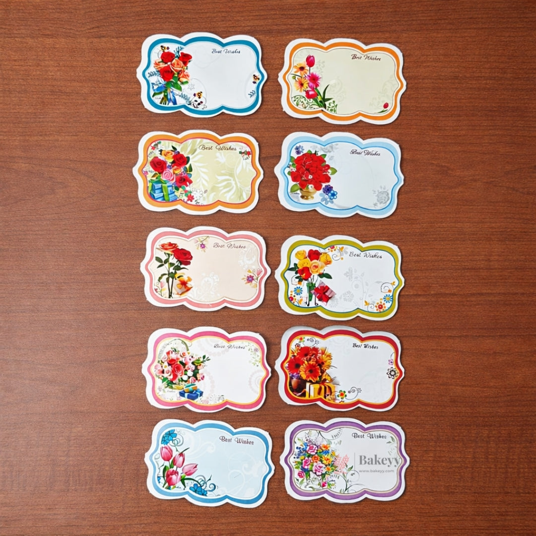 Assorted Wishing Cards Pack | 10 Designs | 100 Pieces Each Design | Multiple Design Options Available