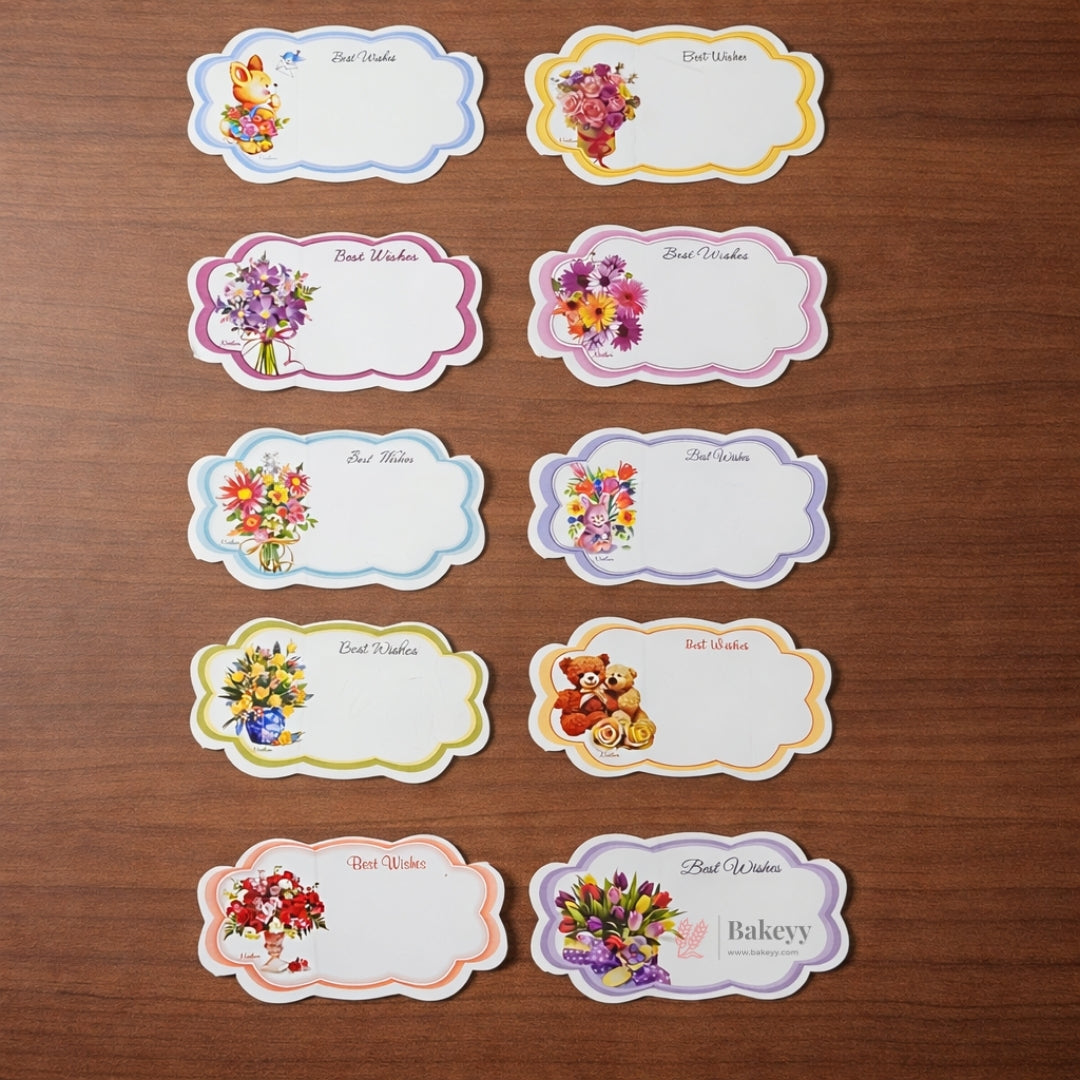 Assorted Wishing Cards Pack | 10 Designs | 100 Pieces Each Design | 2 Design Options Available