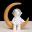 Astronaut Moon Theme Cake Topper Set | Space Theme Decoration | Pack of 1