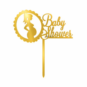 Babyshoweorgenderrevealcaketoppers_4 - Bakeyy.com