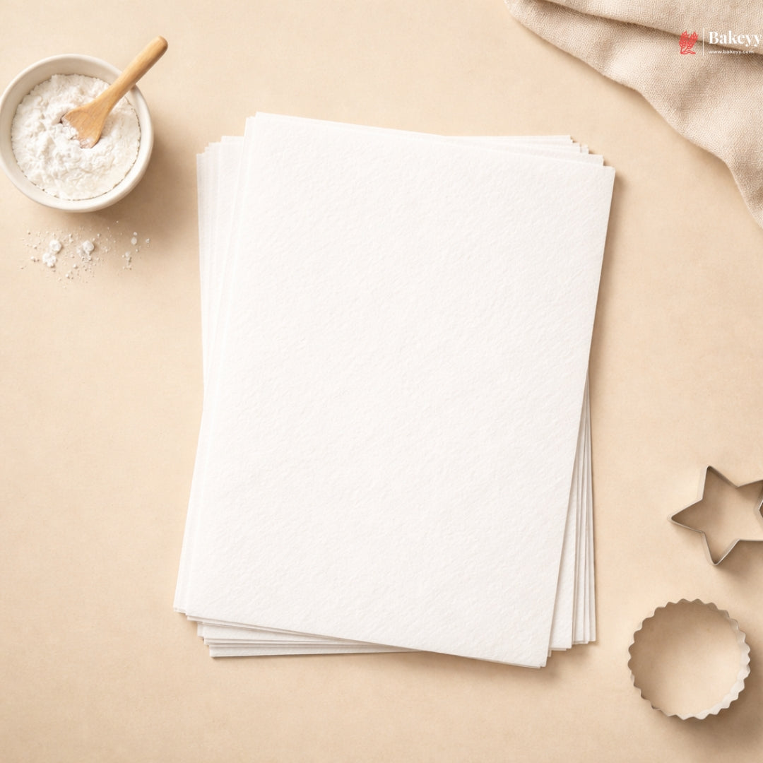 Bake Haven | Imported Premium Wafer Sheet | Edible Wafer Paper for Cake Decoration | Pack of 50