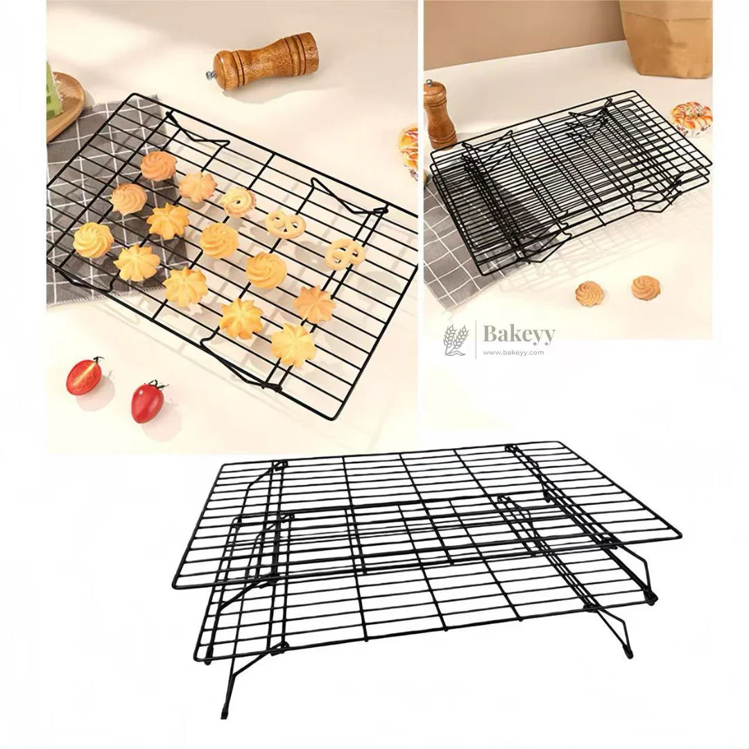 Bake and Cooling Tray | Stackable Two-Tier Wire Cooling Rack | Pack of 1