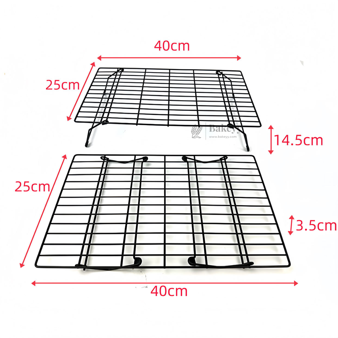 Bake and Cooling Tray | Stackable Two-Tier Wire Cooling Rack | Pack of 1