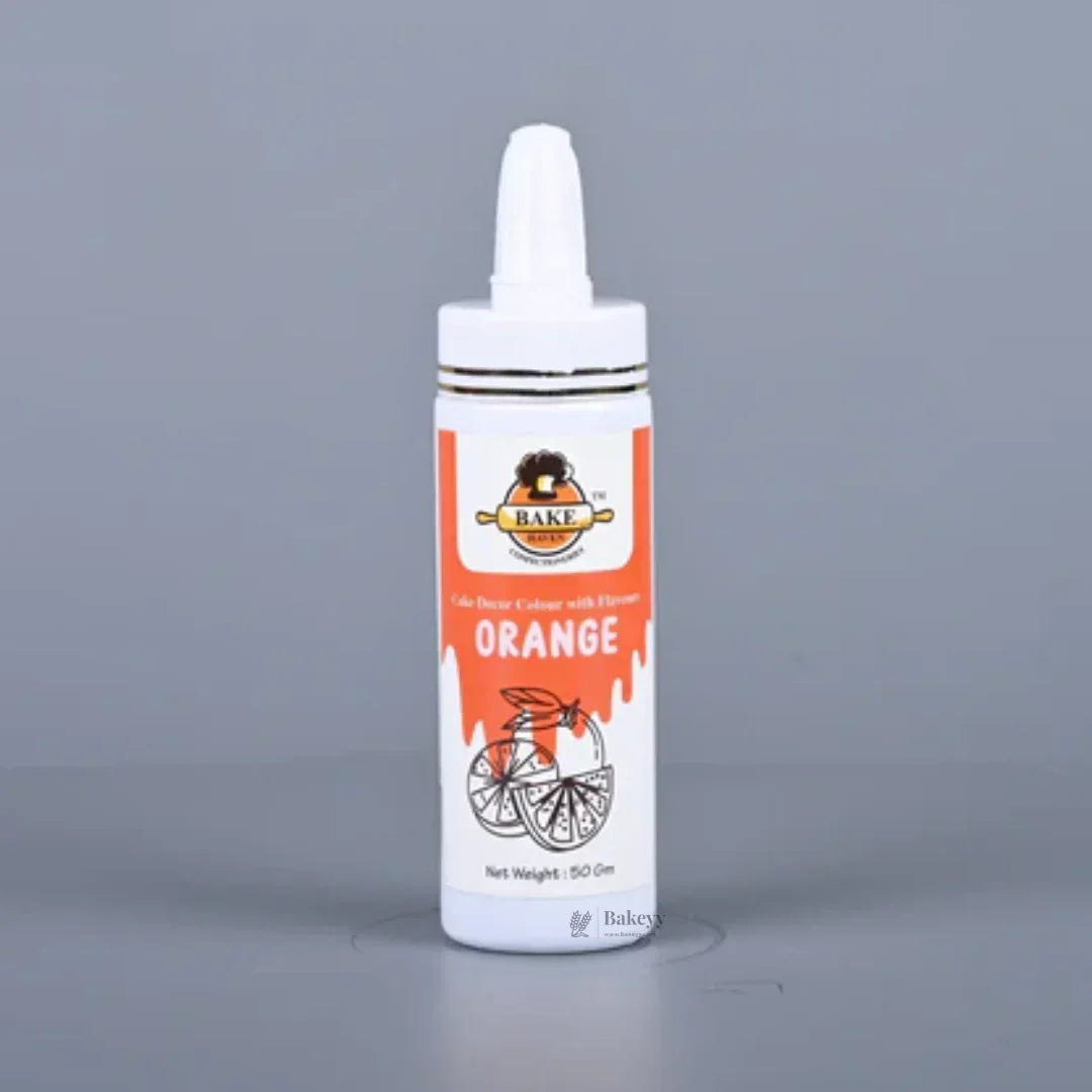 Bakeyy edible orange spray color bottle for cake decorating, 50g, baking supplies India