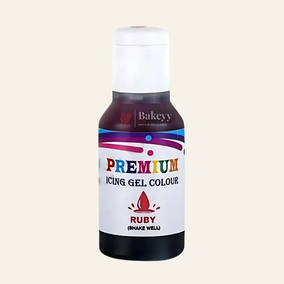 Premium ruby icing gel food color bottle for baking, Bakeyy.com product image