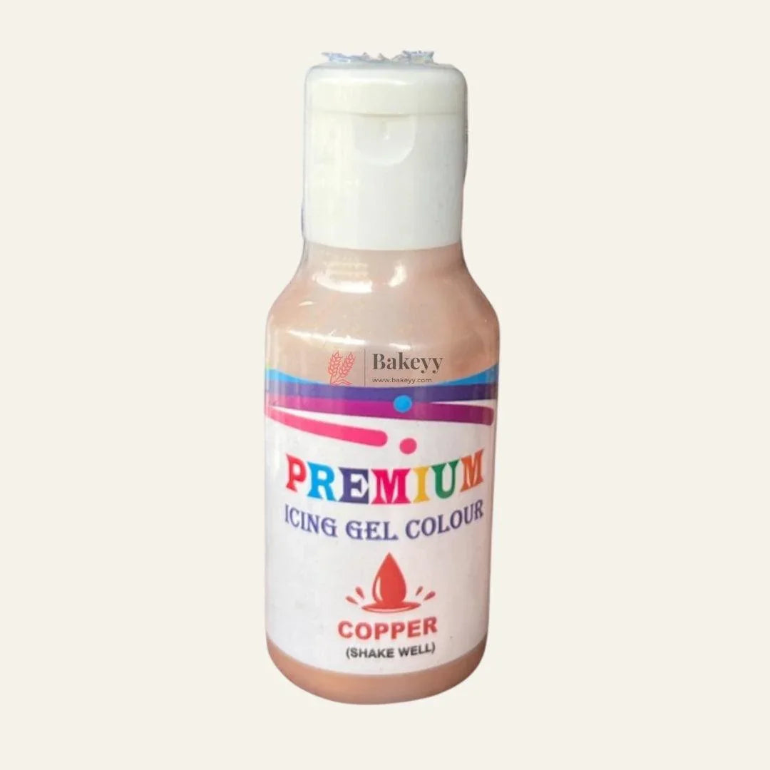 Bakeyy copper icing gel colour bottle for cake decorating, baking supplies India