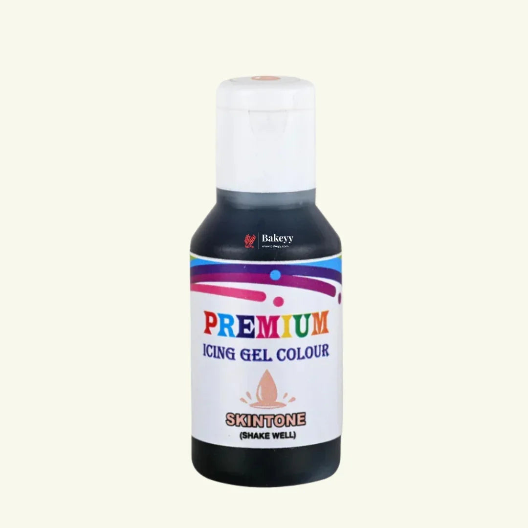 Bakeyy premium skintone icing gel colour bottle for baking and cake decoration