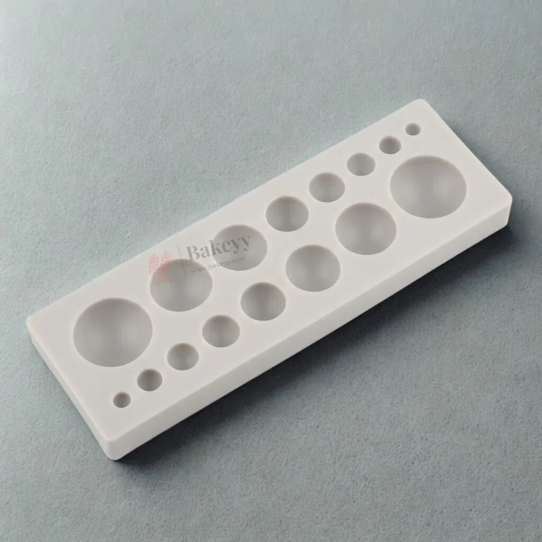 Ball Silicone Mould for Chocolate | Fondant & Cake Decoration | Multi Size Sphere Mould | Pack of 1