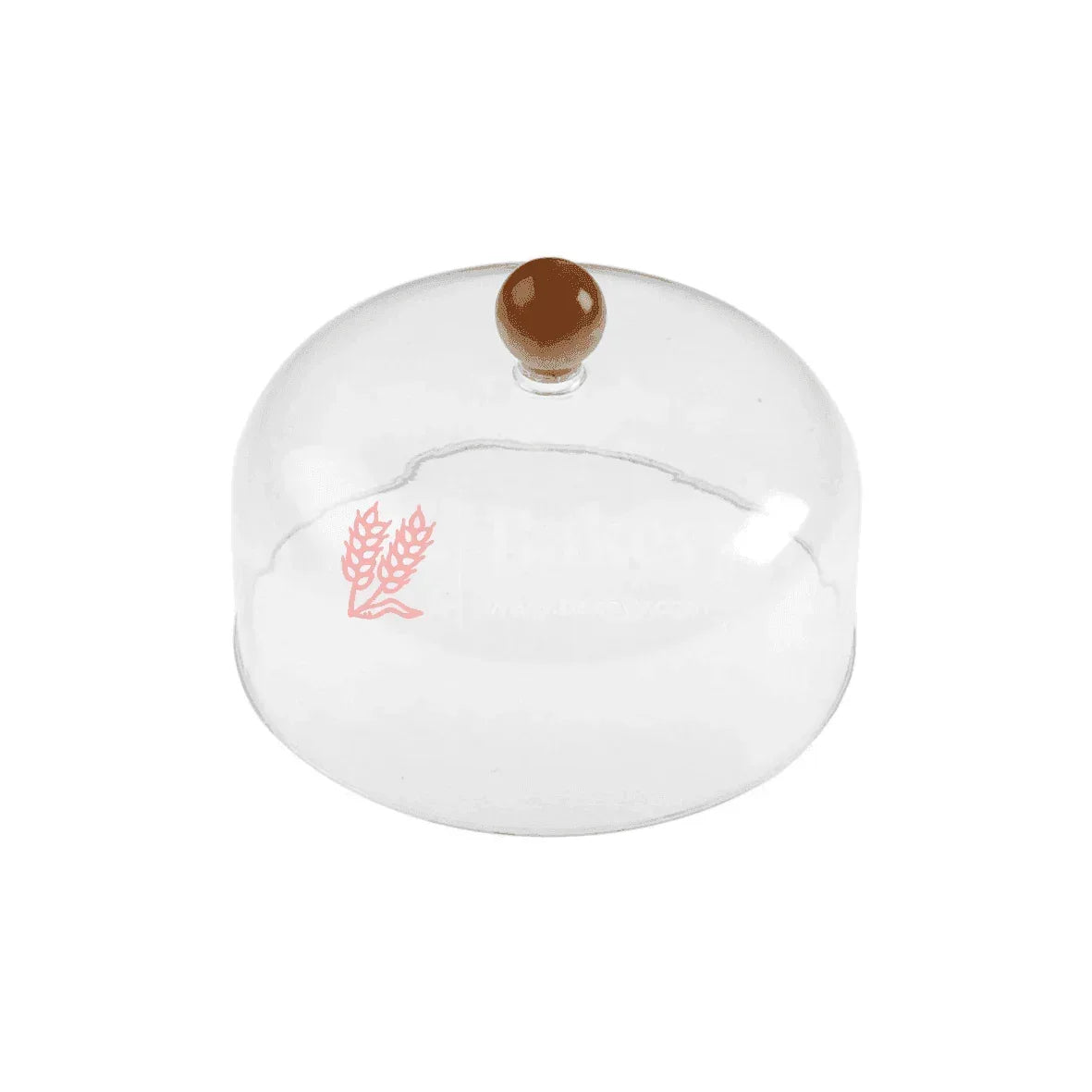 Wooden Cake Stand with Acrylic Dome | Dessert Stand | Cupcake Holder | - Bakeyy.com - India - Wooden Cake Stand with Acrylic Dome | Dessert Stand | Cupcake Holder | - Medium (10 Inch)