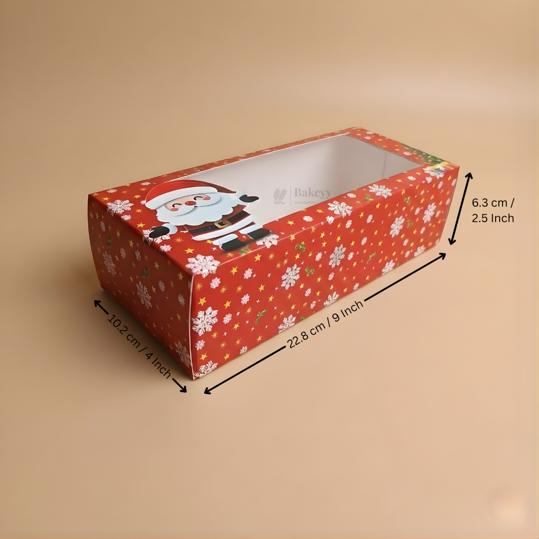 Christmas Bar Plum Cake Box | Festive Bar Plum Cake Packaging | Pack of 25