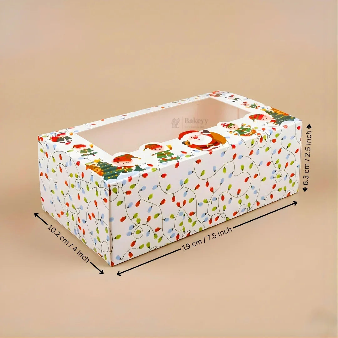 Christmas Bar Plum Cake Box | Festive Bar Plum Cake Packaging | Pack of 25