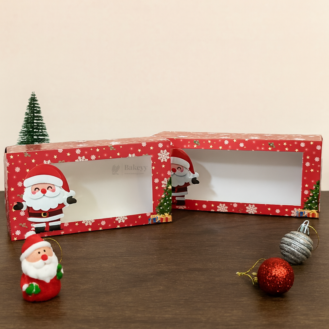 Christmas Bar Plum Cake Box | Festive Bar Plum Cake Packaging | Pack of 25