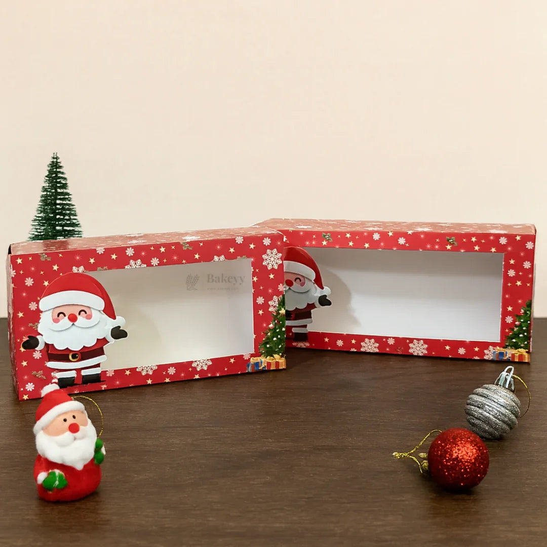 Christmas Bar Plum Cake Box | Festive Bar Plum Cake Packaging | Pack of 25