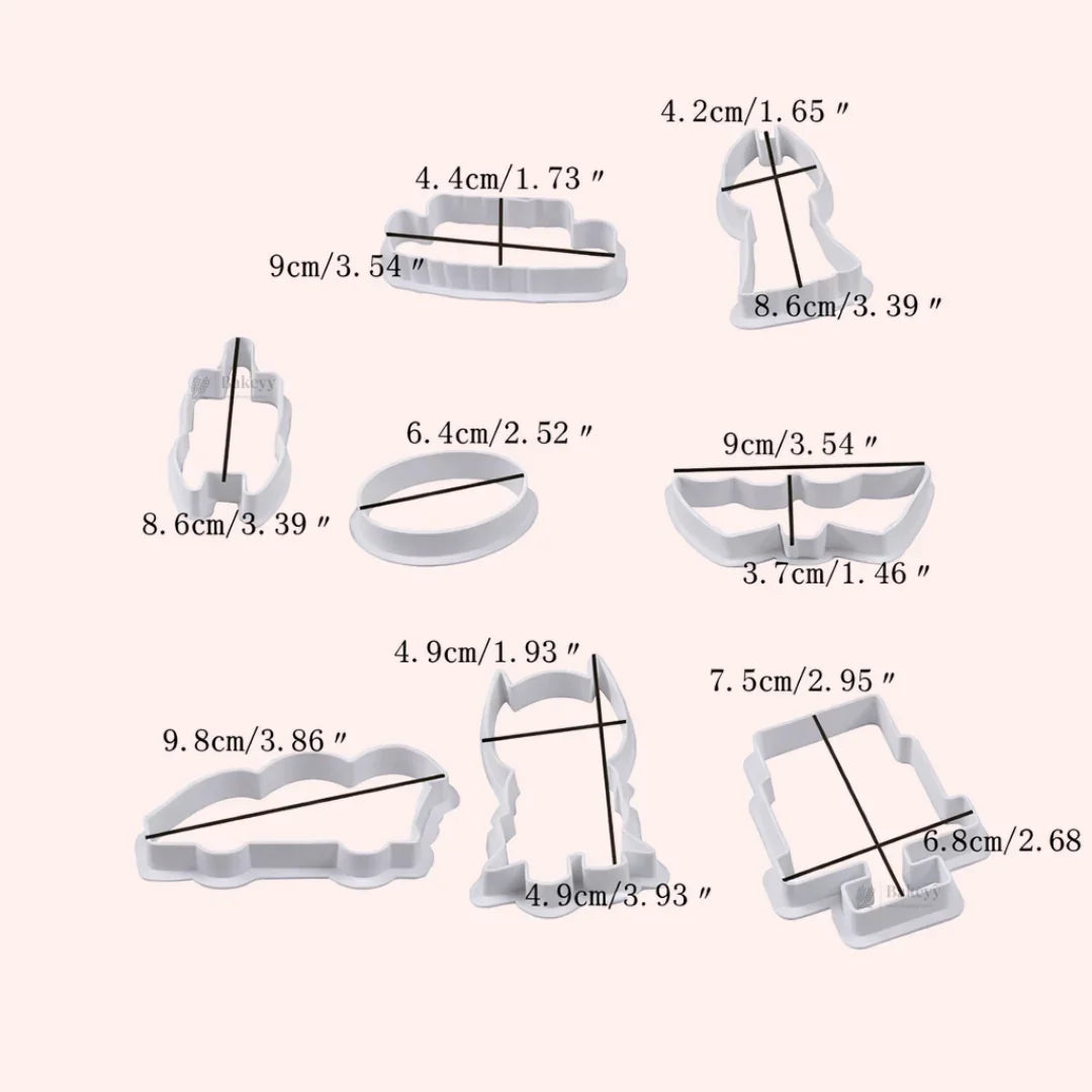 Batman Multi Cutter Set | 8 Piece | Pack of 1