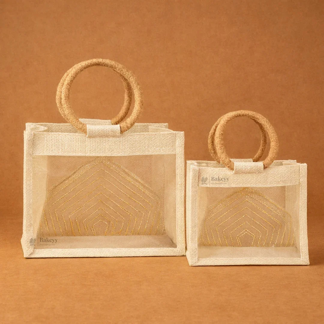 Beige_Cream_Jute_Gift_Bag_with_Transparent_Window_Round_Handles_2 - Bakeyy.com