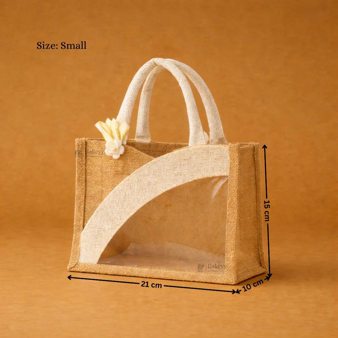 Beige_Cream_Jute_Gift_Bag_with_Window_Handle_2 - Bakeyy.com