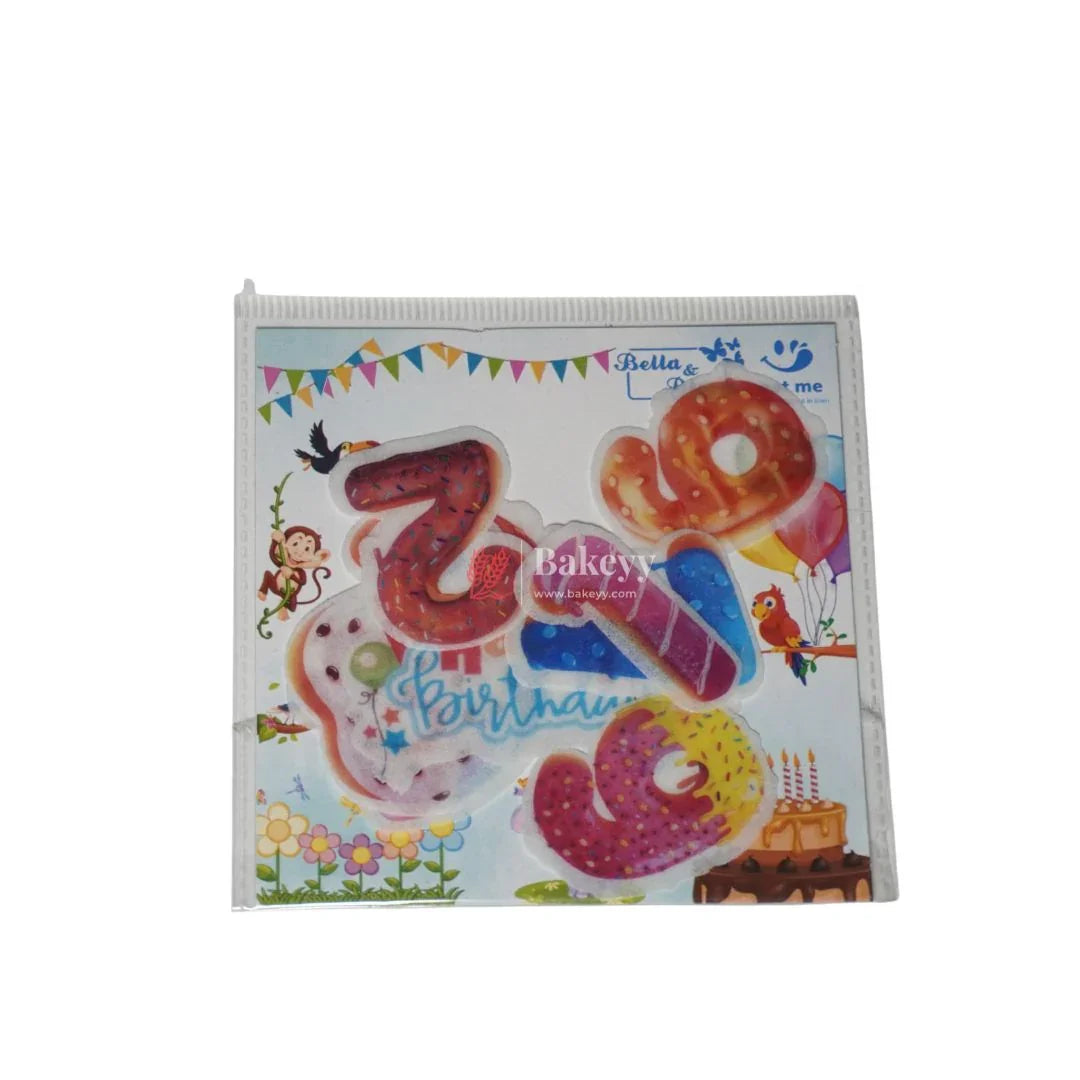 Pre-Cut | Edible Wafer |  BIRTHDAY Theme | Pack Of 11