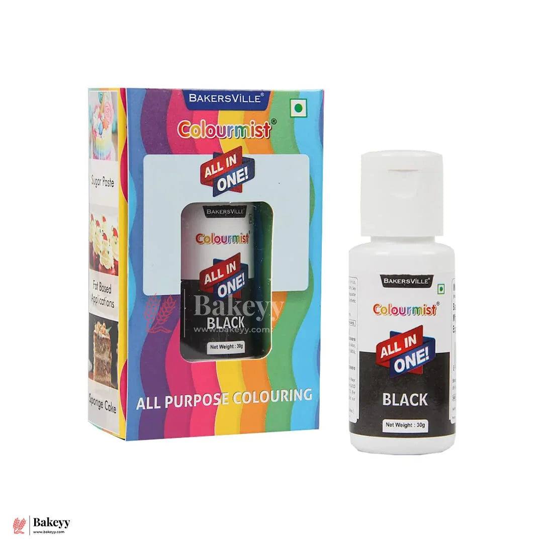 Colourmist Black | All-in-One Edible Food Colour - 30ml