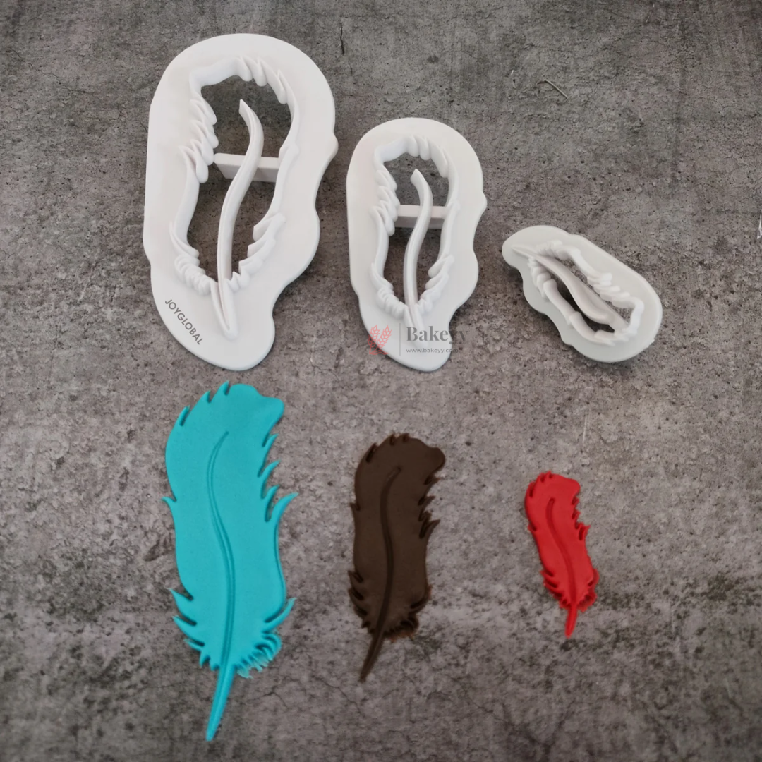 Boho Curved Feather Embossing Mold Set