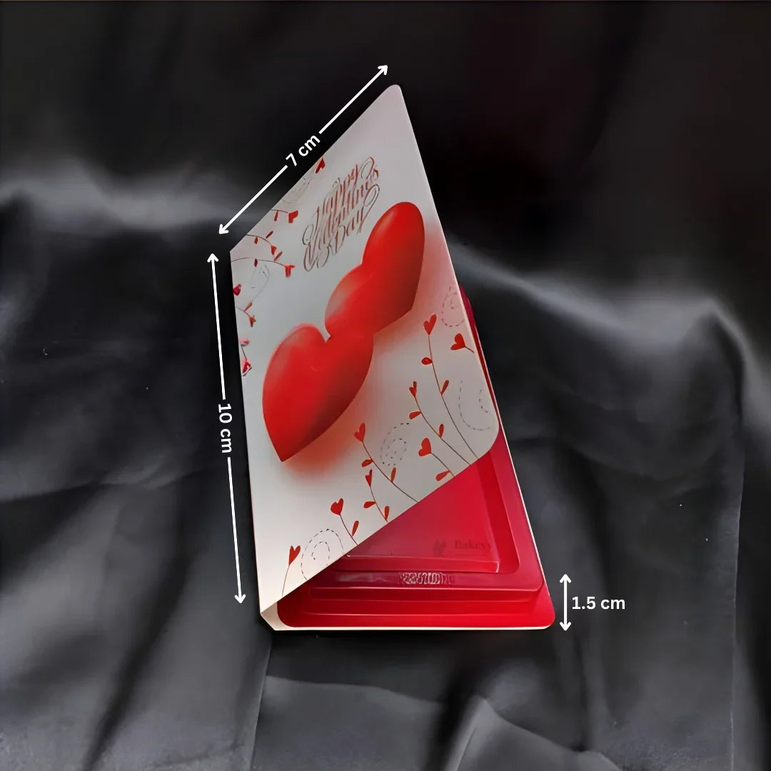 Valentine Theme Gift Box with Inner Tray | Book-Style Chocolate & Dessert Packaging Box | Decorative Foldable Gift Box | Pack of 10