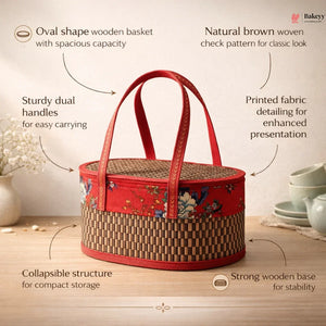 Brown_Wooden_Oval_Basket - Bakeyy.com