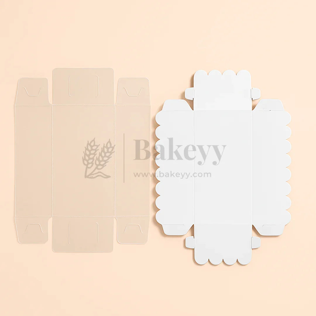 White Colour 2 Brownie Box With Transparent Lid | Pack of 50 - Bakeyy.com - India - White Colour 2 Brownie Box With Transparent Lid | Pack of 50 - Default Title
