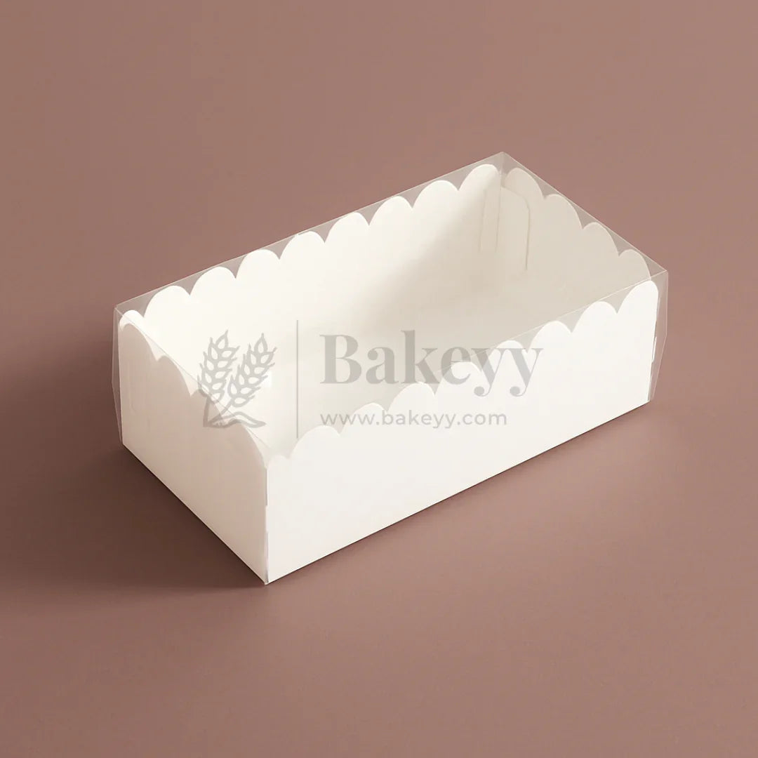White Colour 2 Brownie Box With Transparent Lid | Pack of 50 - Bakeyy.com - India - White Colour 2 Brownie Box With Transparent Lid | Pack of 50 - Default Title