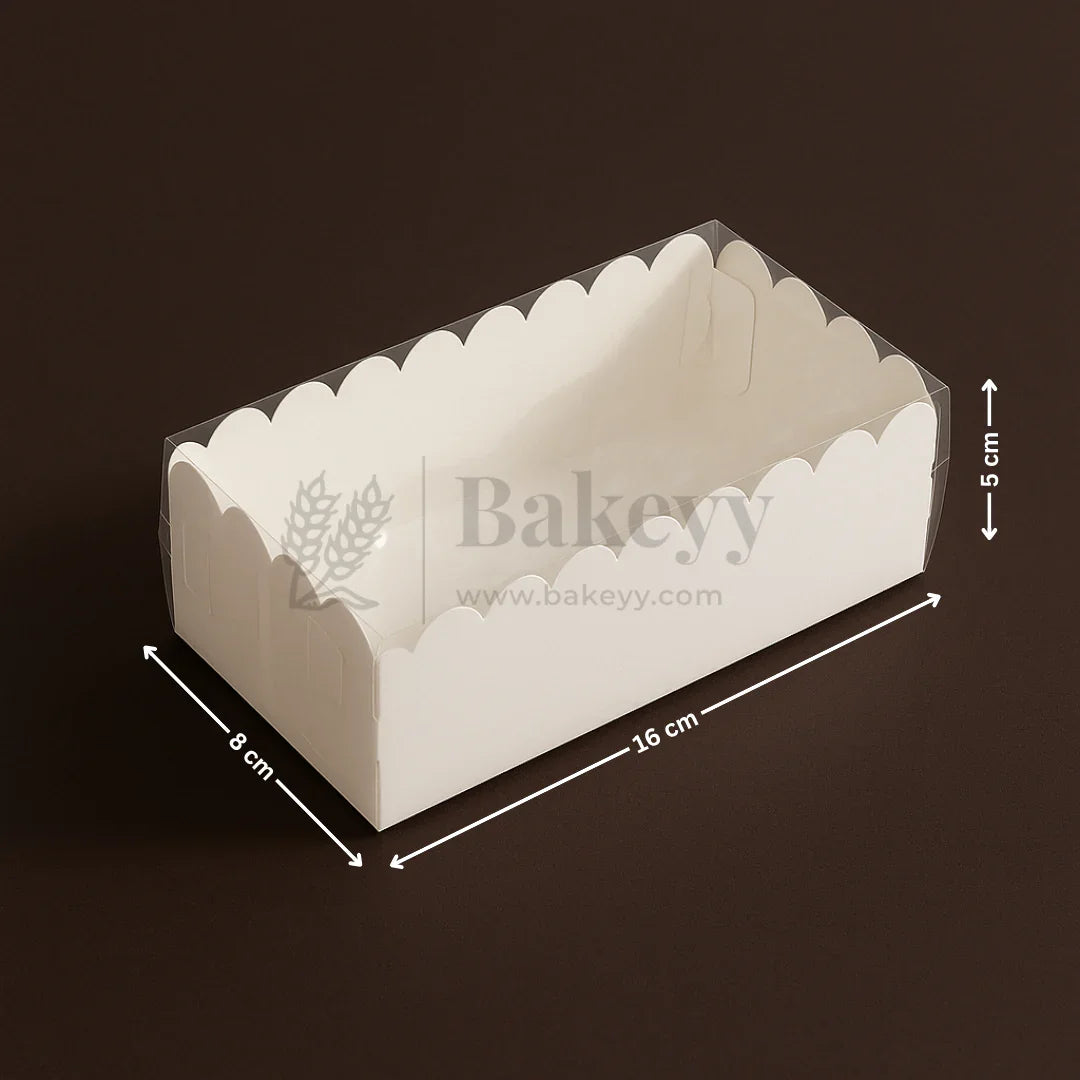 White Colour 2 Brownie Box With Transparent Lid | Pack of 50 - Bakeyy.com - India - White Colour 2 Brownie Box With Transparent Lid | Pack of 50 - Default Title