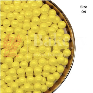 Round Ball Sprinkles - 200 Gram - Bakeyy.com - India - Round Ball Sprinkles - 200 Gram - 04 / Yellow