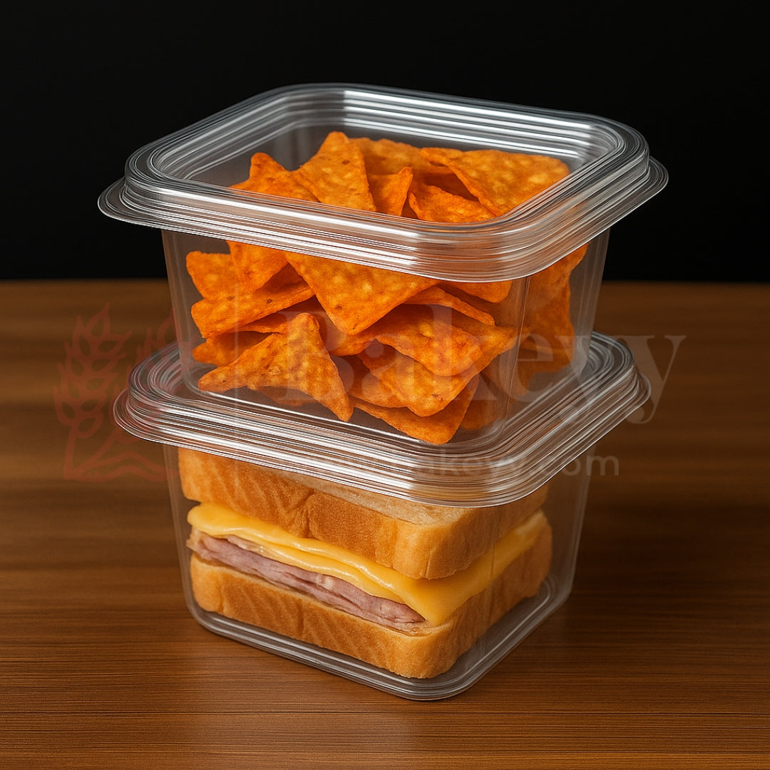 Square PET Container | Pack of 25