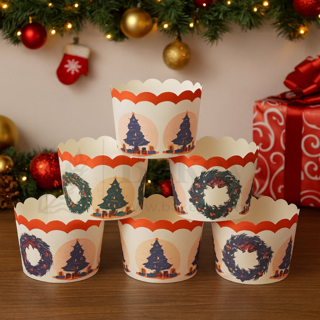 Christmas Muffin Cups-5cm | Pack of 50