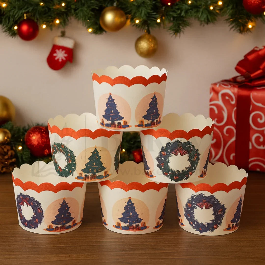 Christmas Muffin Cups-5cm | Pack of 50