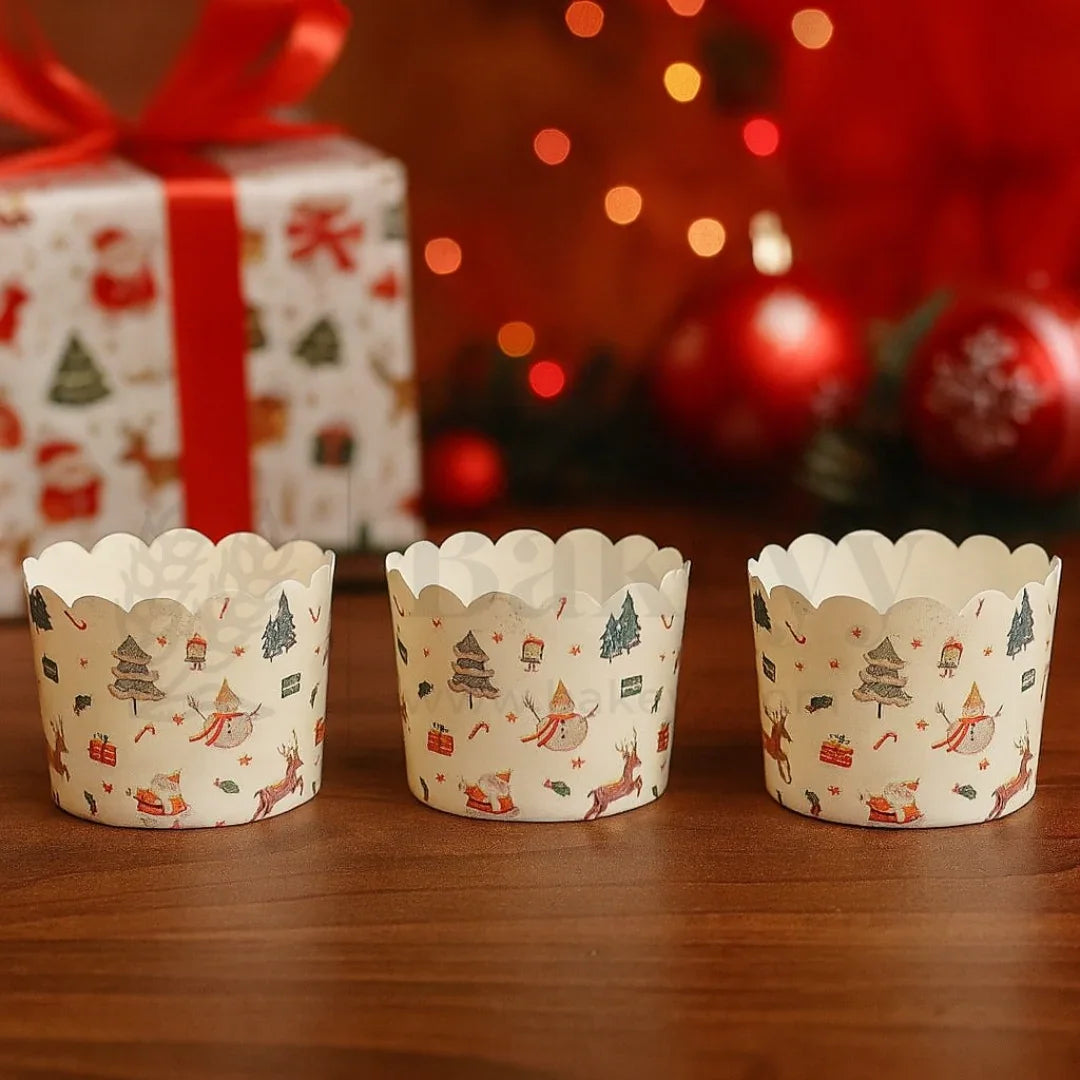 Christmas Muffin Cups-5cm | Pack of 50